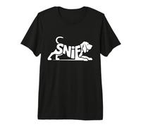 Sniff Bloodhound Word Art - Scent Tracking & Dog Lover Premium T-Shirt