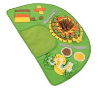 Sniff Mat For Dogs - Slow Feeder Feeding Puzzle, Interactive Feeding Mat, Stimulating Foraging Rug With Non Slip Base | Puppy, Medium, Large Breed, Training, Boredom Relief, Keep Pets Busy 74x47cm