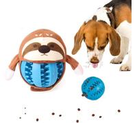 Sniff & Seek Pals Dog Toy - Hide & Seek Treat Ball, Plush Animal Cover, Interactive Snuffle Toy for Enrichment & Boredom Relief (Slomo The Sloth (Blue))