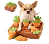 Sniffing Mat for Puppies, Sniffing Mat for Dogs, Interactive Puzzle with Carrots, Dog Toy for Sensory Enrichment, Cage Boredom Buster for Mental Training, Boredom Reduzi