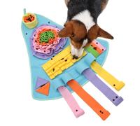 Sniffing Mat Pad For Dogs - Spaceship Style Interactive Puzzle Toy f0r Pets | Educational Feeding Game for Puppies and Small Breeds | Nose Work Play Mat to Reduce Gulping | Enrichment Training Tool f0