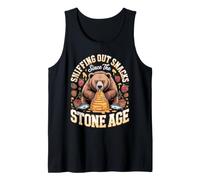 Sniffing Out Snacks Since the Stone Age Bear Wildlife Tank Top