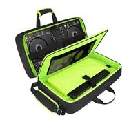 SNIGJAT DJ Controller Case for DDJ-FLX4 / DJ 400 / DDJ-REV1, Padded DJ Controller Bag with 5 Pockets for DJ Equipment,15.6in Laptop, Headphones, Cables, DJ Carrying Case with Adjustable Shoulder Strap