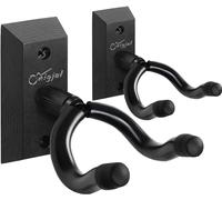 SNIGJAT Guitar Hanger 2 Pack - Hardwood Guitar Wall Mount with Rotatable Hook - Holder Stand for Acoustic, Electric, Bass, Banjo, Mandolin