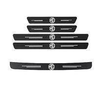 SNIIF Auto Carbon Fiber Door Sill Kick Plates, for Morris Garages Mg Zs Ev Hs Gs Gt Tf Zr 3 5 6 7 Threshold Pedal Anti Scratch Sticker Trim Protection