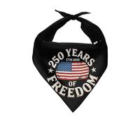 Snilety 250th Anniversary USA Bandanas for Dogs Boy 1 Pack Dog Bandanas Soft American Flag Canvas Cat Pet Scarf Washable Dog Scarves Bibs Handkerchief Washable Dogs Triangle Scarf