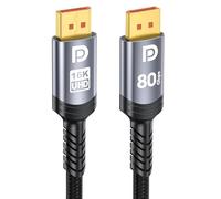 Sniokco 80Gbps DisplayPort Cable 2.1 3M, 16K DP Cable 16K@60Hz 8K@240Hz 4K@540Hz 360Hz 240Hz Compatible with HDR HDCP 2.3 DSC FreeSync G-Sync Monitor Graphics RTX 5090 4090 PC HDTV