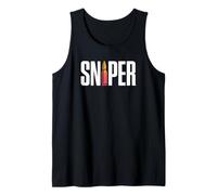 Sniper Design Tee for Hunting & Shooting Enthusiasts Tank Top