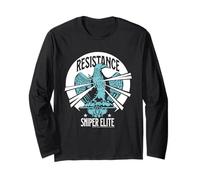Sniper Elite Resistance Eagle Statue Retro Long Sleeve T-Shirt