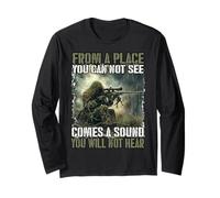 Sniper Infantry T Camouflage Suit Soldiers Long Sleeve T-Shirt