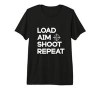 Sniper Load Aim Shoot Repeat Military Sharpshooter Hunter Premium T-Shirt