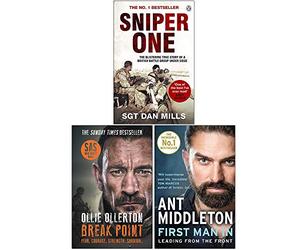 Sniper One, Break Point SAS, First Man In Leading from the Front 3 Books Collection Set