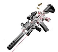 Sniper Rifle Toy Foam Blaster with Target and 20 EVA Soft Bullets, Shell Ejection Toy Gun, Team Activity Shooting Game for Kids and Adults，Ghost