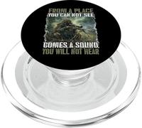 Sniper T Army Ghillie Soldiers Military Soldier PopSockets PopGrip for MagSafe