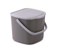 Snips 3L Kitchen Compost Bin With Handle Food Waste Caddy Countertop - Charcoal