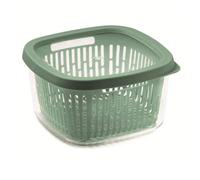 Snips - Aroma Keeper Green - 1.50 L - Internal Grid - 17,5 x 17,5 x 10 cm- Made in Italy - 0% BPA e phthalate free - Food storage container with lid - Plastic Food Storage Box