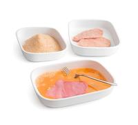 Snips Kitchen Breading Trays, Breading Set, 3 Bread Crumb Food Preparation, Dishwasher-safe Made in Italy, Bpa Free