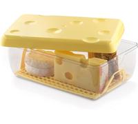 Snips Cheese Saver 3 LT, Cheese Container For Fridge, Cheese Box With Grid 26x17x10,5 Cm, Yellow Colour, Made In Italy, Bpa Free