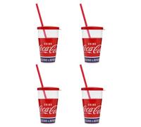 Snips, Coca-Cola Tumblers with Straw 0.5 L, extra large