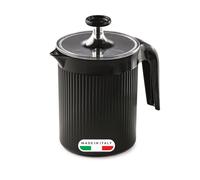 Snips Cremix, Milk Frother Handheld, Manual Milk Frother for Cappuccino, Milk Foam Cappuccinatore Black, 0.50 LT, 10 x 14.5 x 15.2 cm, Made in Italy, 0% BPA and Phthalate Free
