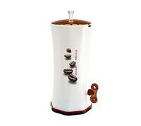 Snips Dosa Moka - Espresso Grounds Dispenser, Dosing Cup & Ring, Plastic Dispenser for Moka Pot & Espresso Machine, White/Brown, Made in Italy