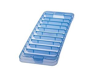 Snips - Ice Stick - Ice Stick Tray - Mold for 10 ice Sticks - 30 x 11,5 x 2,5 - Ice Stick Tray with Lid, Made in Italy