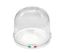 Snips - Panettone & Pandoro Holder - Panettone Keepeer with 2 Safety Locks - Transparent - 27 x 26 x 22cm - Panettone and Cake Dome Made in Italy - 0% BPA and phthalate free