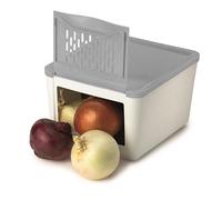 Snips Potato Keeper, 3 KG, 20x25,5x17,5 Cm, White and Grey, Food Container For Potato and Shallot,Made in Italy