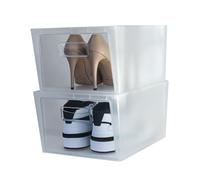 Snips, Set of 2 Shoe Rack, Shoe Organiser, Space Saving Shoe Boxes 37 x 27.7 x 25.7 cm, Shoe Cabinet for Wardrobe, Made in Italy