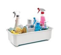 Snips White Undersink Organiser | Under Sink Basket with Wheels | Made in Italy