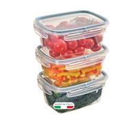 Snips SnipsLock Airtight Food Container Set 3 x 1.2 L, Made in Italy