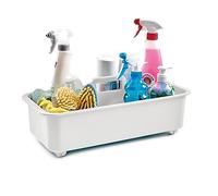 Snips White Undersink Organiser | Under Sink Basket with Wheels | Made in Italy