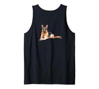 #snirt Hand-Painted German Shepherd T-Shirt Tank Top