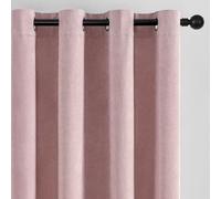 SNITIE Lavender Pink Chenille Velvet Curtains (52”x108”), Featuring Grommet Thermal Insulated Drapes Ideal for Living Room Bedroom Office - Soft Durable & Light-Filtering Window Treatments (2 Panels)