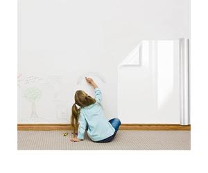 Snkxu Clear Wall Protector Contact Paper Electrostatic Adsorption Removable Kids to Write Board Dry Erase Kitchen Waterproof Backsplash Heat Resistant Transparent Sticker Wallpaper (15.7X197 Inches)