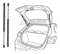 SNMHH 2 Pcs Car Boot Gas Springs for Ssangyong Tivoli Off-Road 2015 2016 2017 2018 2019 2020 2021 OEM-714503500 Rear Tailgate Struts Lift Support System Telescopic Arm Parts Styling Body Fittings