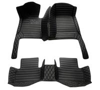 SNMRX Car Leather Floor Mats for Ford Ranger T9 Raptor Wildtrak XLT Fussmatten 2023 2024, Full Coverage Pads Carpets Protection Non-Slip Floor Liners Rugs Waterproof Accessories,G