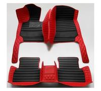 SNMRX Car Leather Floor Mats for Ford Ranger T9 Raptor Wildtrak XLT Fussmatten 2023 2024, Full Coverage Pads Carpets Protection Non-Slip Floor Liners Rugs Waterproof Accessories,E