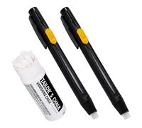 SNMYGS 2 Pcs Heat Erasable Fabric Marker Pens, Fabric Pens,Includes 20 Replaceable Refills for Sewing and Tailoring, Washable Chalk Pen for DIY Projects, Quilting and Crafts