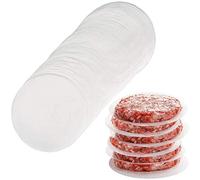 Snner 100PCS Burger Patty Paper Parchment Paper, Burger Paper, Baking Parchment Rounds Silicone Oil Paper Nonstick For Separating Burger Patty Cookies