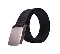 Snner Travel Cache Money Belt, Coin Purse Belt with Secret Pocket Nylon Zipper Closure & Metal Buckle (3.2cm Width)