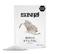 SNO Pure Birch Xylitol Sweetener - 1lb Resealable Bag | Low Calorie, Non-GMO, Gluten-Free, Vegan, Kosher | Paleo, Diabetic, & Keto-Friendly | Pharmaceutical Grade, No Aftertaste Sugar Substitute