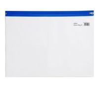 Snoap 25 X Snopake S Classic A4 Zippa Bags With Blue Coloured Zip Strips - 12736