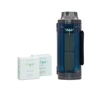 SNOAP Erebus Dispenser - Solid Soap and Shampoo Dispenser - Anthracite Grey - With Wall Mount and 2 Precious Planet Soaps (110g Each) - Long lasting & Luxury Experience