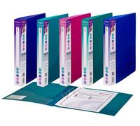 Snoap Snopake A4 2 O-Ring 25 mm Executive Ringbinder Electra Assorted (Pack Of 10) Ref: 13377
