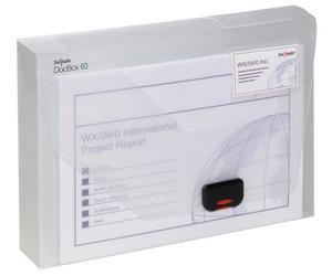 Snoap Snopake A4 Docbox Clear 60 mm Box File With Push Lock (Pack Of 1) Ref 12871