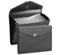 Snoap Snopake A4 Zeon Charcoal 13-Part Expanding Organiser Ref: 15894