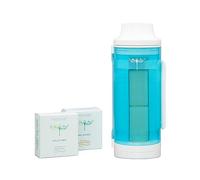SNOAP Theia Dispenser - Solid Soap and Shampoo Dispenser - Glossy White - With Wall Mount and 2 Precious Planet Soaps (110g Each) - Long lasting & Luxury Experience