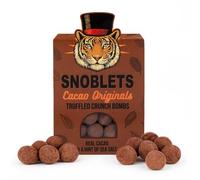Snoblets Dusted Chocolate Truffles with Crunchy Cereal Centre 126g - 30% Cacao Milk Chocolate Truffles | Luxury Gourmet Chocolate with Sea Salt | Indulgent Gift Treat