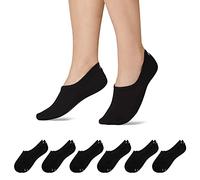 Snocks 6 Pairs of No Show Socks - Women & Men Non Slip Invisible Socks Suitable for Loafers & Flats